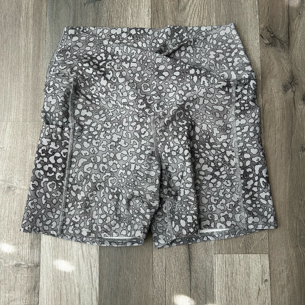 Biker shorts w/ a criss cross front